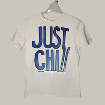 Aeropostale Mens Small Just Chill Skiing Short Sleeve White Tee Ski Snow - £7.44 GBP