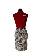 Ann Taylor Straight Skirt Women Zipper Closure Lined Size 2 Animal Print - £15.01 GBP