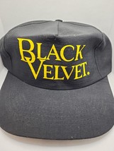 Black Velvet Whisky Adjustable Snap Back Baseball Cap Hat - Liquor Adver... - £12.12 GBP