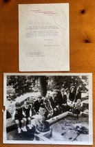 1967 Ethel Kennedy Signed Letter &amp; Family Press Photo 8x10 RFK 9 Childre... - £196.90 GBP