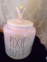 Rae Dunn Disney Tinker Bell cannister &quot;Pixie Dust&quot; Pink irridesent NEW - £39.22 GBP