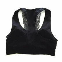 Tranquil &amp; True Womens Comfort Bra Ribbed Seamless Racerback Black Size ... - $232.09 MXN