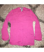 Laundry by Shelli Segal Pink Keyhole 3/4 Sleeve Ribbed Sweater Small S - $12.00