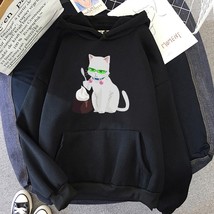 Saiki K  Hoodie Aesthetic Clothes Harajuku Hoodies Women Manga Cat Saiki Feat Co - £69.82 GBP