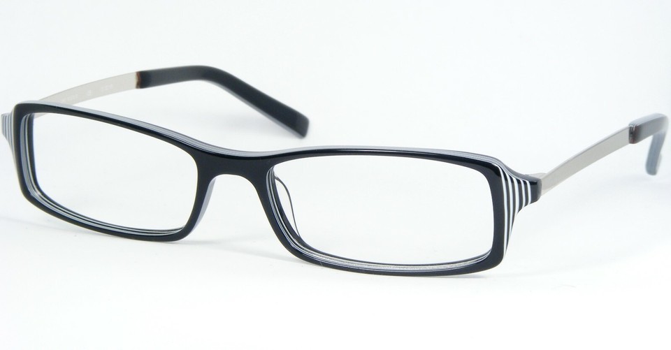 JAI KUDO CA1681 P01 BLACK /WHITE /SILVER EYEGLASSES GLASSES 51-16-140mm ... - $52.99