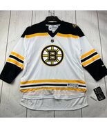 Vintage Boston Bruins NHL L/XL Reebok Jersey Shirt White Youth New - $1,827.63 MXN