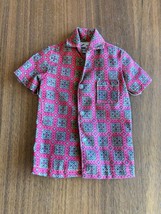 1960&#39;s Barbie Ken Doll Clothes Red Squares Lounging Around Shirt Pak - £11.77 GBP