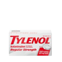 An item in the Health & Beauty category: Tylenol Regular Strength Tablets with 325 mg Acetaminophen, 100 ct..+