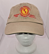 New Lynn Whitsett Corporation Khaki Cap Hat Memphis Tn Usa Flag Eagle Alabama - £8.54 GBP