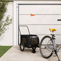 Pet Bike Trailer Black Oxford fabric, iron, PVC Durable - $3,704.02 MXN