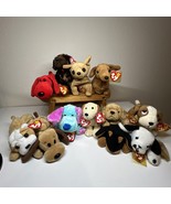 Vintage Ty Beanie Babies-Lot of 12 DOGS No Duplicates 1993-2003 Original... - $30.00