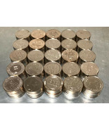 10 SAMPLE MIXED SILVER PACHISLO SLOT MACHINE TOKENS, TUMBLE CLEANED - $5.75