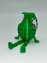 3D Printed Grenade Buddy Figurine: Articulated Fidget Desk Toy - $110.74 MXN