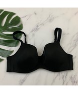 Cacique Smooth Balconette Bra Size 44 C Black T-Shirt Underwire Lined - $32.48 CAD