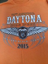 Daytona Bike Week 2015 Orange Small Shirt - £9.89 GBP