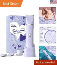 Waterproof Electric Shaver for Women - Elegant Purple with Custom Guard ... - $709.91 MXN