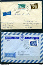 Hungary 1964 2 Covers to USA 11954 - £3.88 GBP