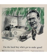 1940 Quaker State Motor Oil Advertisement Automobilia Lubricant Local Bo... - €25,86 EUR