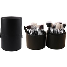 Travel-PU Leather Makeup Brush Holder Organizer - Stylish Cosmetics Storage - £30.36 GBP+