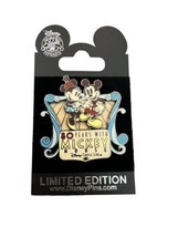 New Disney Cruise Line Pin 80 Years With Mickey Mouse LE 500 - £29.88 GBP