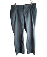 Dockers Size 22 W M Black wider leg Trouser cotton pants - $23.99