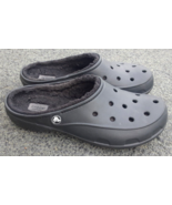 Crocs Freesail Clogs Womens 10 Mule Shoes Black Rubber Slide Slip On Lined - $40.70 CAD