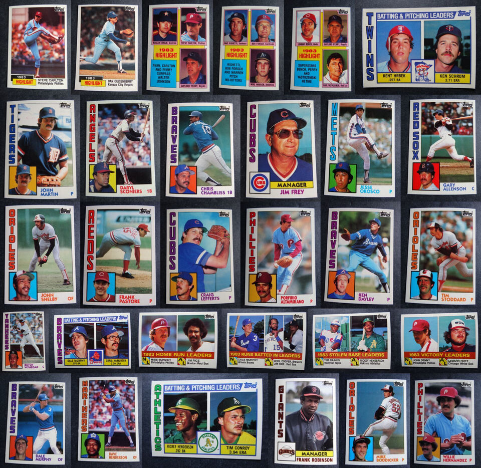 Primary image for 1984 Topps Tiffany Baseball Cards Complete Your Set U You Pick From List 1-200