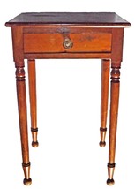 19th Century Sheraton Single Drawer Work Table with Pressed Glass Knob 2... - $10,000.00