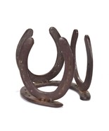 Horseshoe Hat Coat Key Wall Hook Letter Holder Towel Rack Rustic Western... - $67.65 CAD