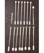 Vintage McDonald&#39;s Coffee Stirrers Lot of 20 – 70s 80s M Arch Spoons 5&quot; 6&quot; - $3,618.95 MXN