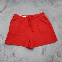 Nike Shorts Womens XS Red Fleece Drawstring Pull On Activewear Sweat Bottoms - £18.12 GBP