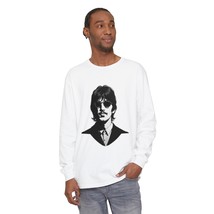 Beatles Ringo Starr Black and White Unisex Casual Relaxed Fit Long-Sleeve T-shir - £26.50 GBP+