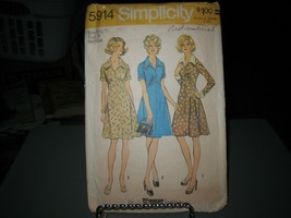 Simplicity 5914 Half-Size Dress Pattern - Size 16 1/2 Bust 39 - £6.35 GBP