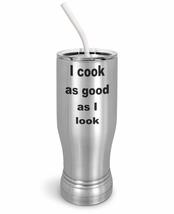 PixiDoodle Cooking Beautiful Cook Insulated Coffee Mug Tumbler with Spill-Resist - £26.75 GBP+