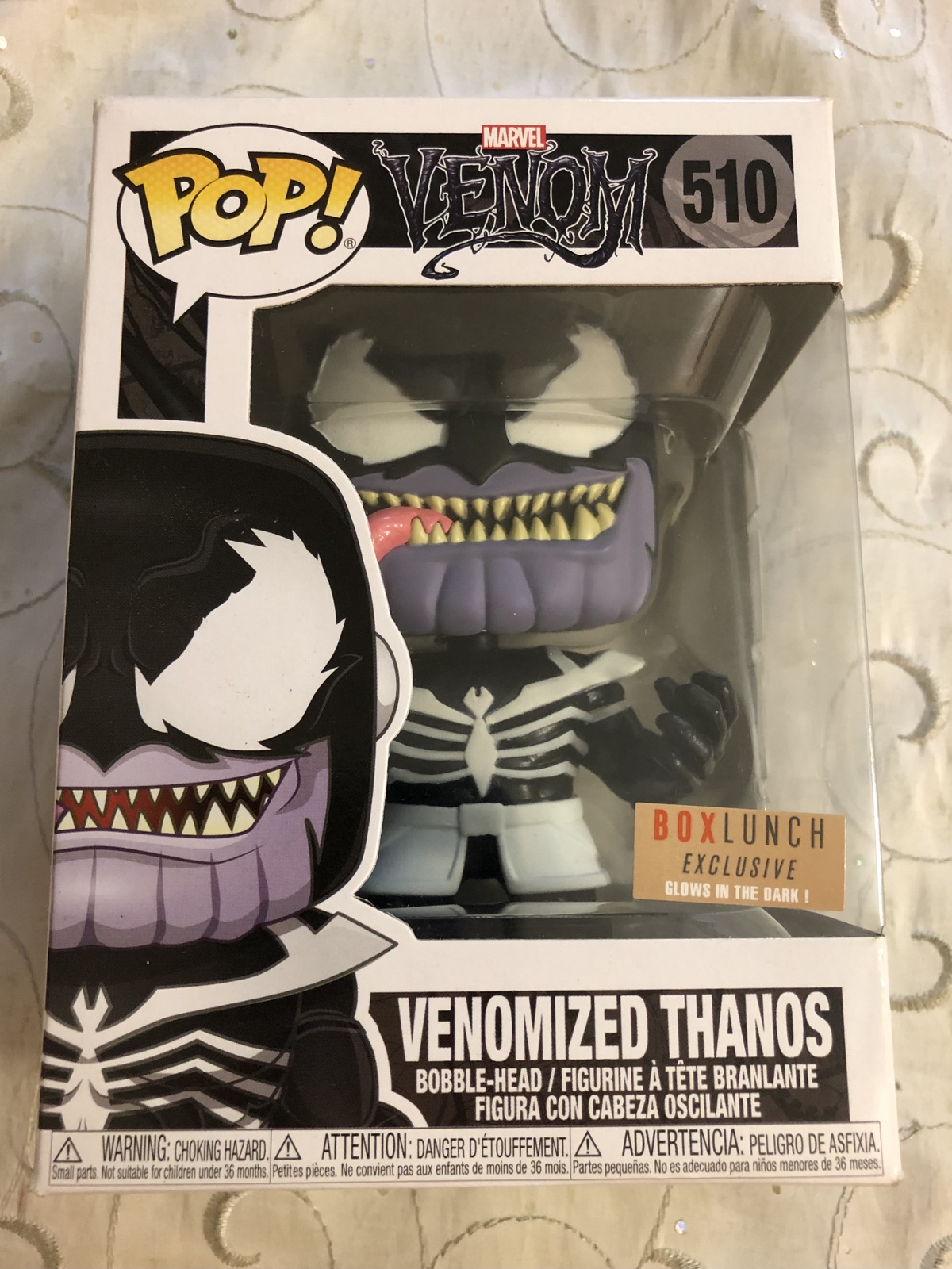 Funko Pop! Marvel Venom Venomized Human Torch (Glow) Gamestop Exclusive Figure #691 - ES