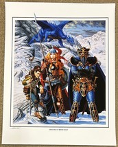 Larry Elmore Signed AD&amp;D TSR Art Print ~ Dragonlance Dragons of Winter Night - £51.79 GBP