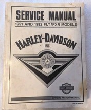 Harley-Davidson 1991-1992 FLT/FXR Models OEM Service Manual - $72.57