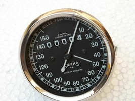 Smiths Replica Speedometer fits Royal Enfield Motorcycle 150 mph Black face - £13.40 GBP