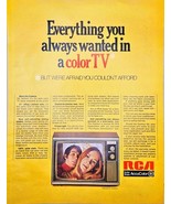 RCA SOLID STATE ACCUCOLOR-Color TV-1971 Vintage Print Ad - $16.14 CAD
