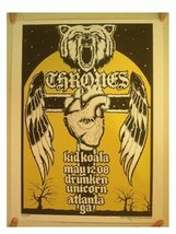 Thrones Kid Koala Poster Signed And Numbered By Artist The Melvins High On Fire - £39.95 GBP
