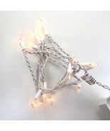 15 Bulb Clear Glass Craft Lights White Wire - $12.00