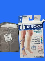 Truform Compression Stockings Open Toe XL Gray Knee High Firm 20-30 mmHg - $13.00