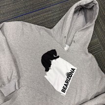 Bearizona Hoodie Men&#39;s XL Gray Souvenir Graphic Pullover Sweatshirt - $623.48 MXN