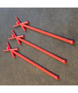 Vintage Swizzle Sticks Lot OF 3 Crossed Baseball Bat Cocktail Stirrers S... - $33.88 CAD