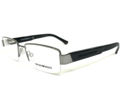 Emporio Armani Eyeglasses Frames EA 1001 3010 Black Silver Rectangular 5... - £55.40 GBP