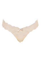 Agent Provocateur Womens Thongs Floral Lace Mesh White Size Ap 2 - £68.49 GBP