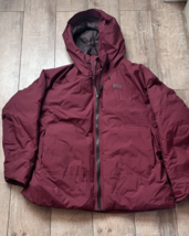 REI Co-Op Women's XL Hydrowall 2L Maroon Lightweight Down Puffer Jacket ... - $63.11