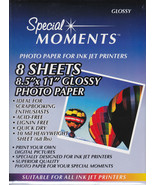 Special Moments Glossy Photo Paper 8 Sheets of 8.5 X 11 photo paper (Glo... - £15.79 GBP
