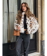 2024 Winter Spotted Print  Long Sleeve Coat - $99.95