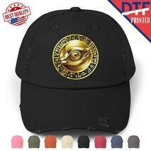 Millennium Eye Distressed Cap Hat 90s Anime Classic Manga Japanese 100% ... - $24.99
